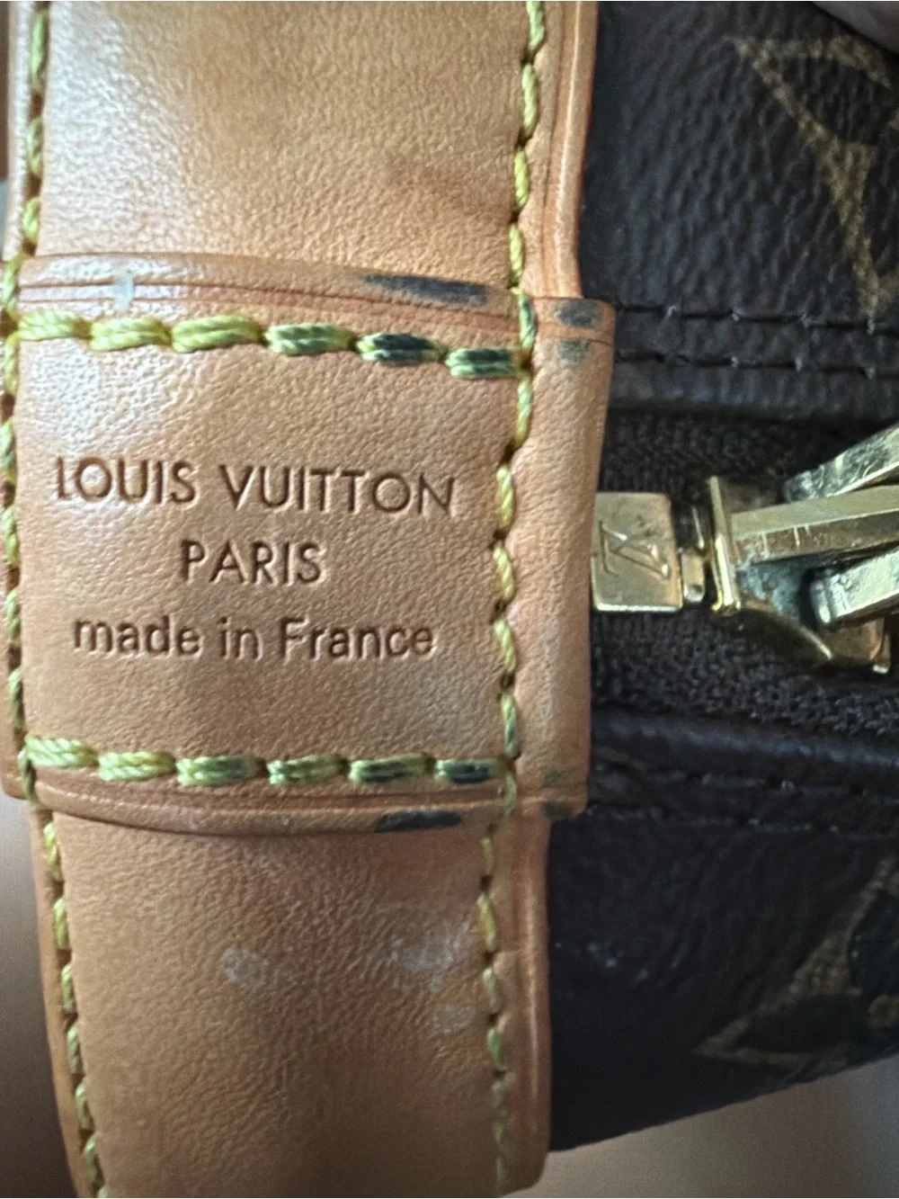 Louis Vuitton Brown Monogram Alma BB Satchel - Brown/Tan Leather Trim